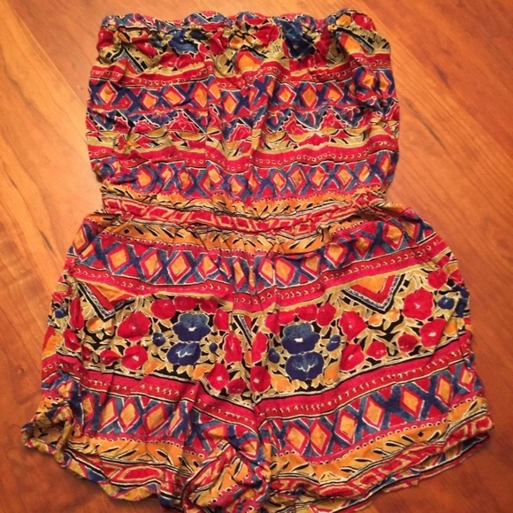 Angie Strapless Romper - Junior Medium - Picture 1 of 4